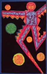 Figura saltando, 1985